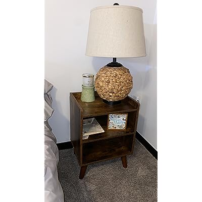 BF52BZ01 Rustic Brown Wood Nightstand photo review