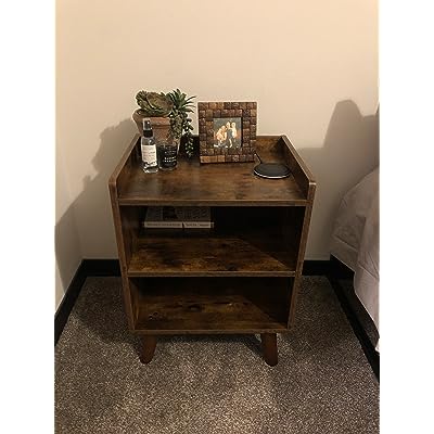 BF52BZ01 Rustic Brown Wood Nightstand photo review