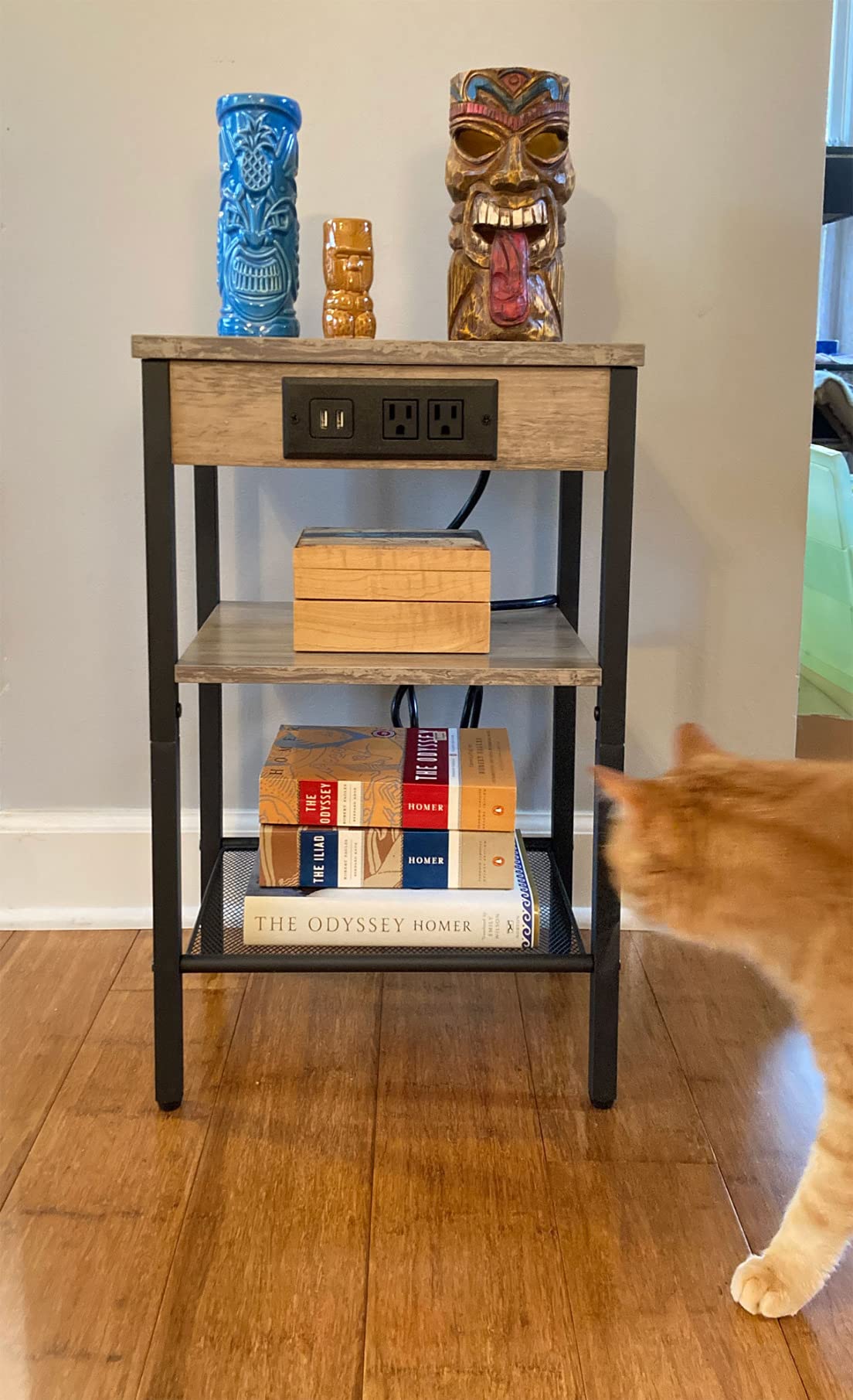 BG112BZ01 Grey End Table with Charging Station photo review