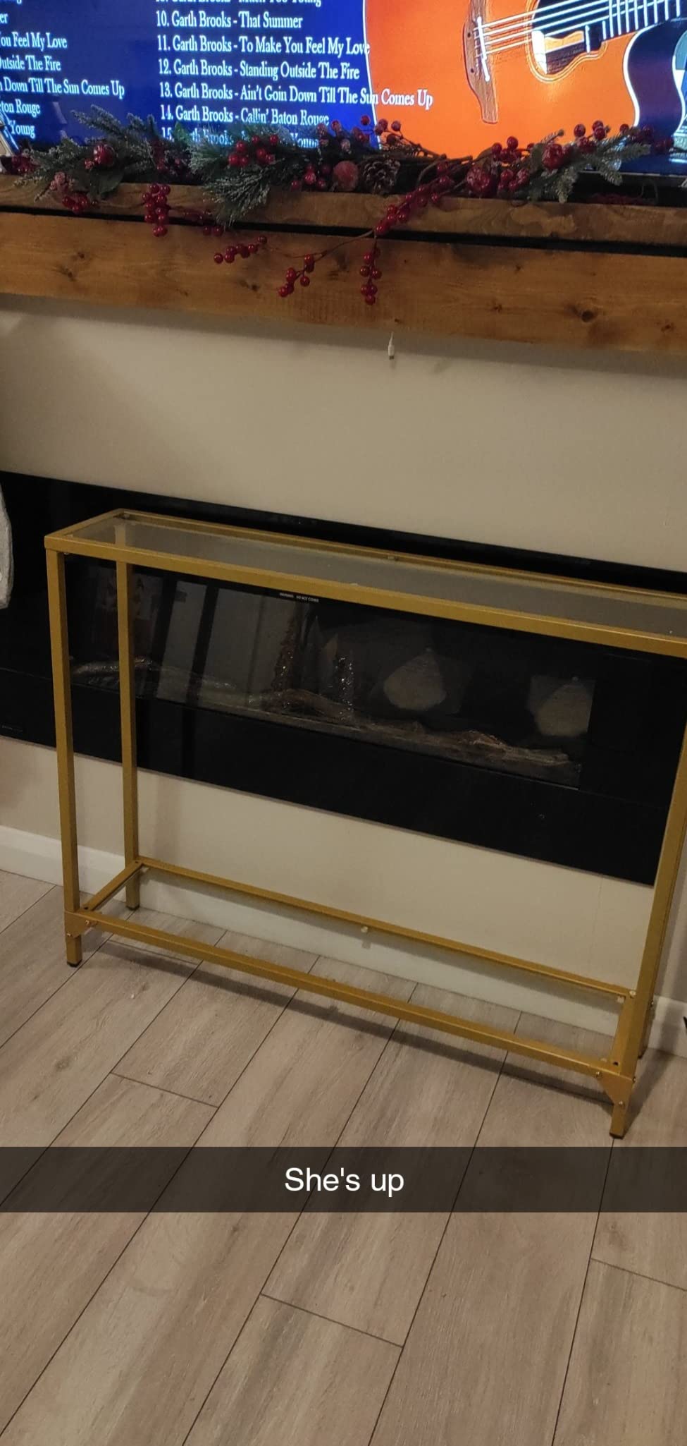GD04XG01 Glass Console Table photo review