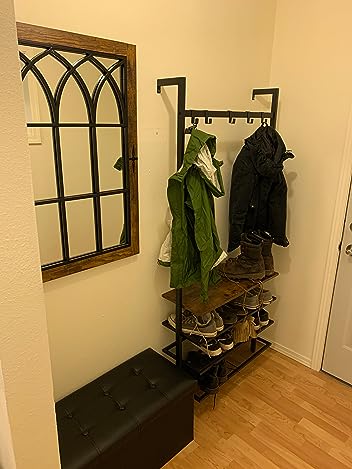 BF76XJ01 Coat and Shoe Storage Rack photo review