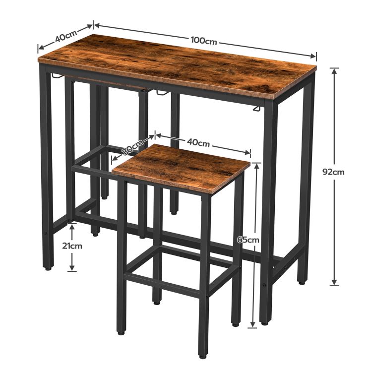 Wholesale BF54BT01 Pub Table with Stools Set of 2 from China Supplier ...